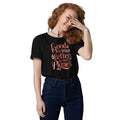 Women's Organic Cotton T-Shirt | Good For You,Better For The Planet Black T-Shirt AwRans Clothing unisex-organic-cotton-t-shirt-black-front-67b1a37f5893c