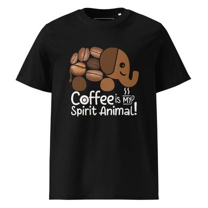 Unisex | Coffee Is My Spirit Animal Organic Cotton T-Shirt - AwRans Clothing