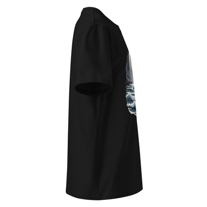 Unisex | Moonlight, Crow, Beach - Organic Cotton T-Shirt - AwRans Clothing