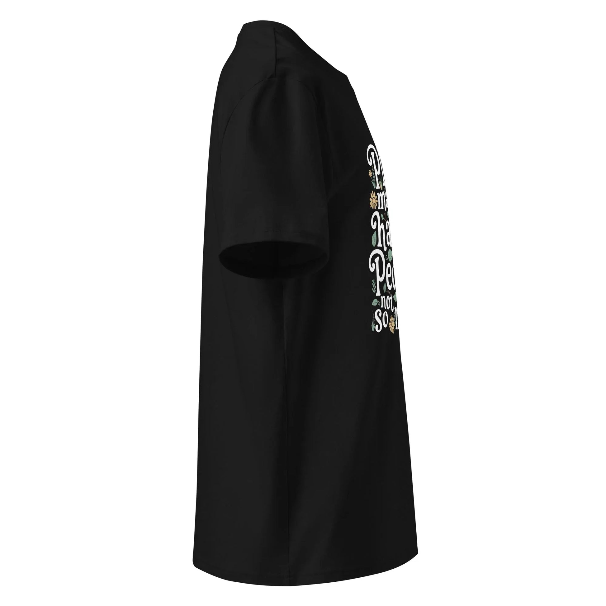 Unisex | Plants Make Me Happy, People Not So Much - Organic Cotton T-Shirt - AwRans Clothing