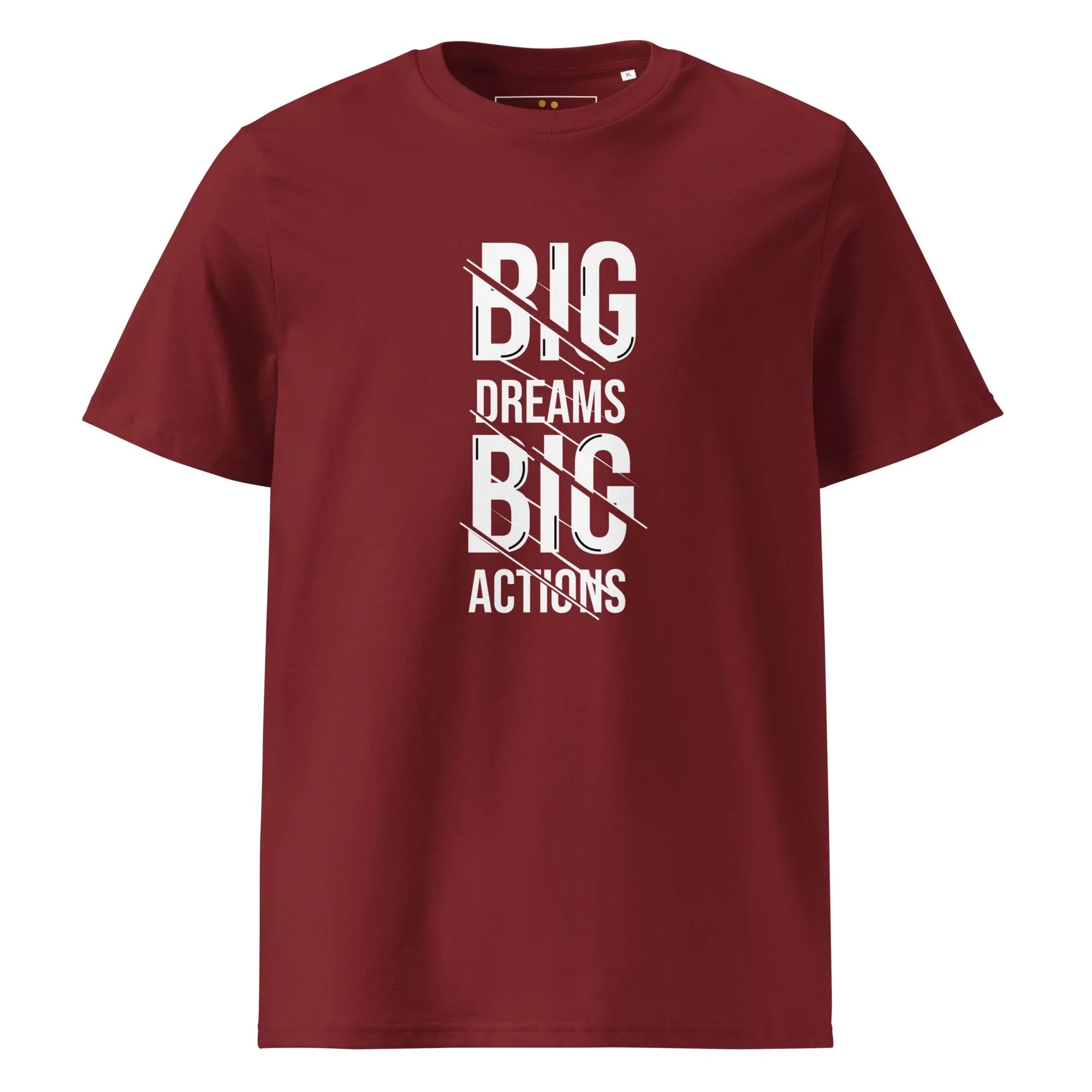 Unisex | Big Dreams Big Actions Organic Cotton T-Shirt - AwRans Clothing