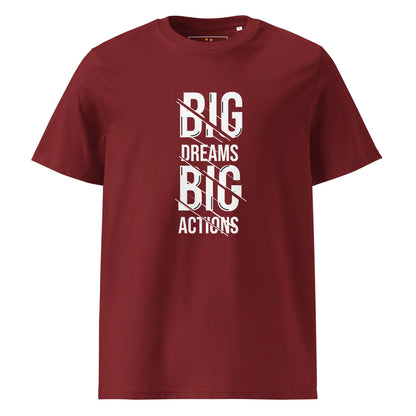 Unisex | Big Dreams Big Actions Organic Cotton T-Shirt - AwRans Clothing