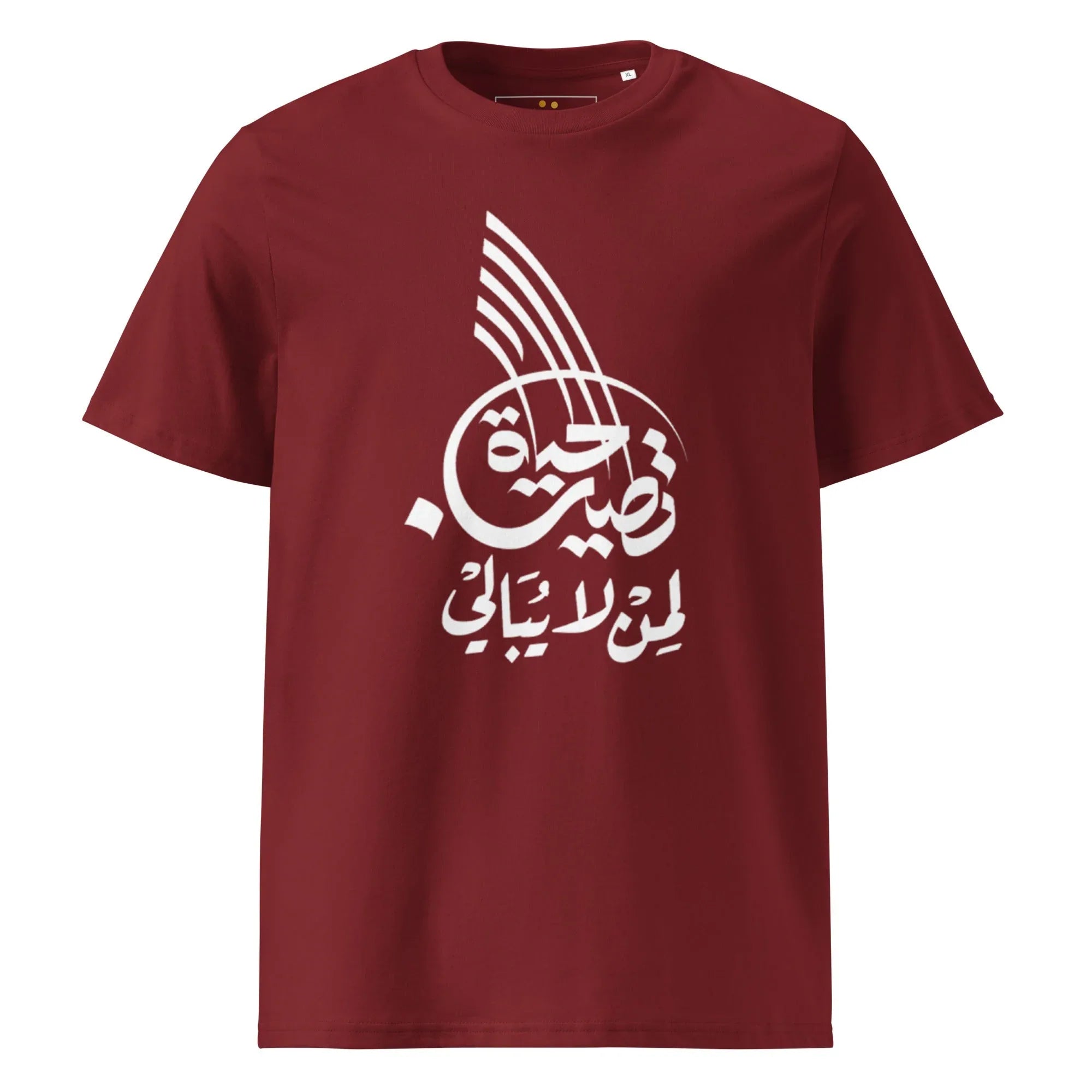 Unisex | Life Is Good For Those Who Don't Care | Organic Cotton T-Shirt Burgundy T-Shirt AwRans Clothing unisex-organic-cotton-t-shirt-burgundy-front-665042e70548a
