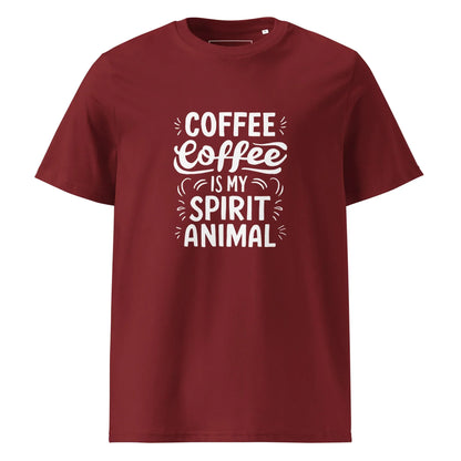 Unisex | Coffee Is My Spirit Animal Organic Cotton T-Shirt - AwRans Clothing