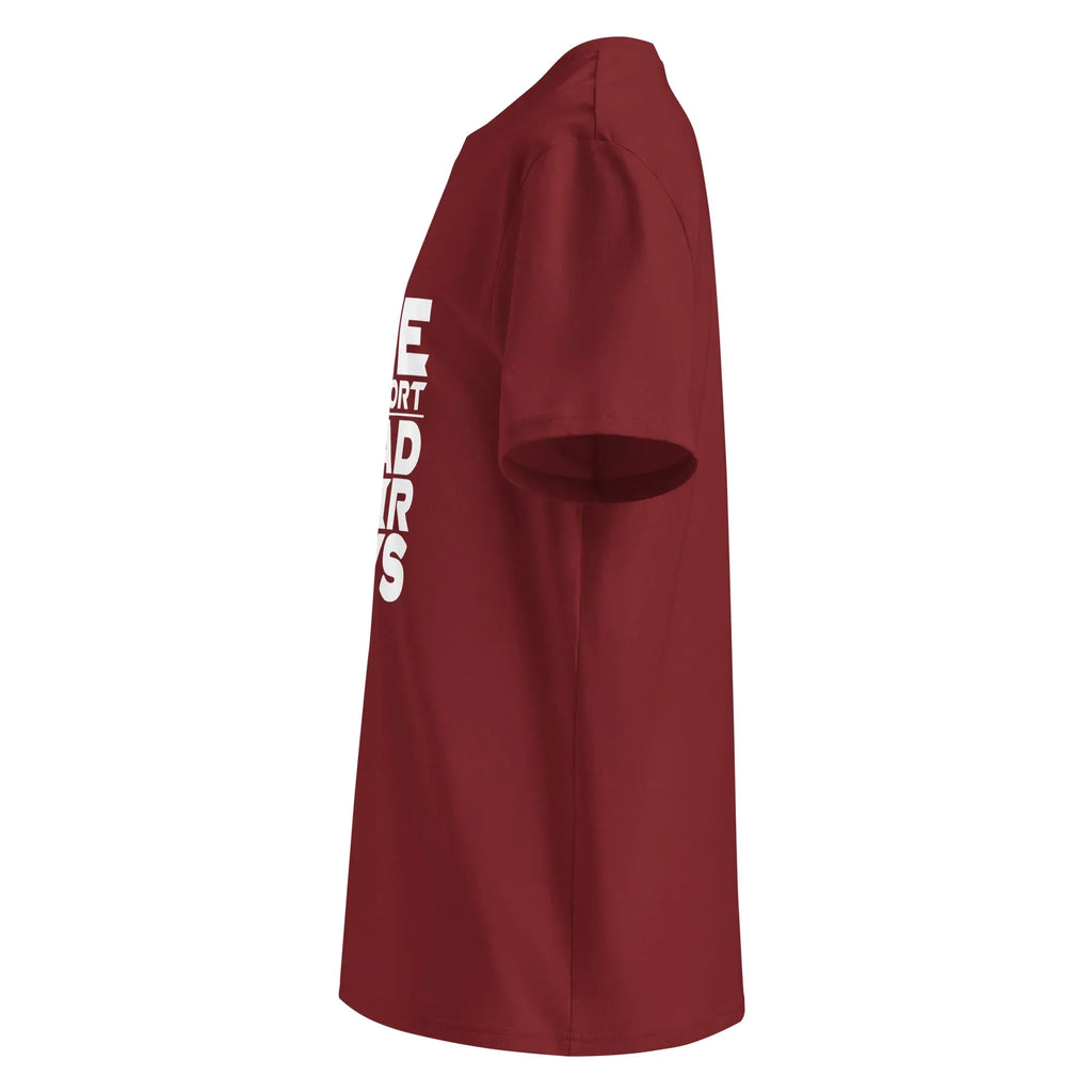 Unisex | Life Is Too Short For For Bad Hair Days! Organic Cotton T-Shirt T-Shirt AwRans Clothing unisex-organic-cotton-t-shirt-burgundy-left-66658ae6db7ee