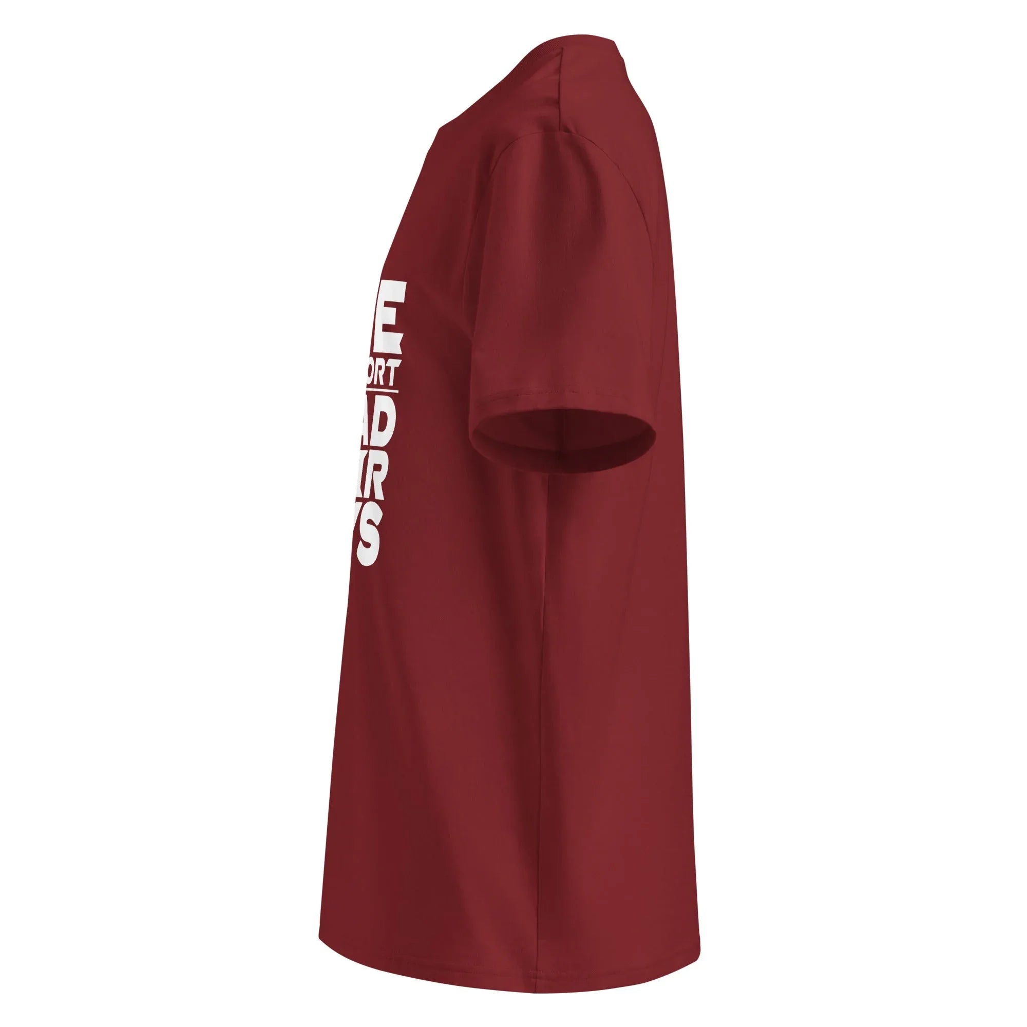 Unisex | Life Is Too Short For For Bad Hair Days! Organic Cotton T-Shirt T-Shirt AwRans Clothing unisex-organic-cotton-t-shirt-burgundy-left-66658ae6db7ee