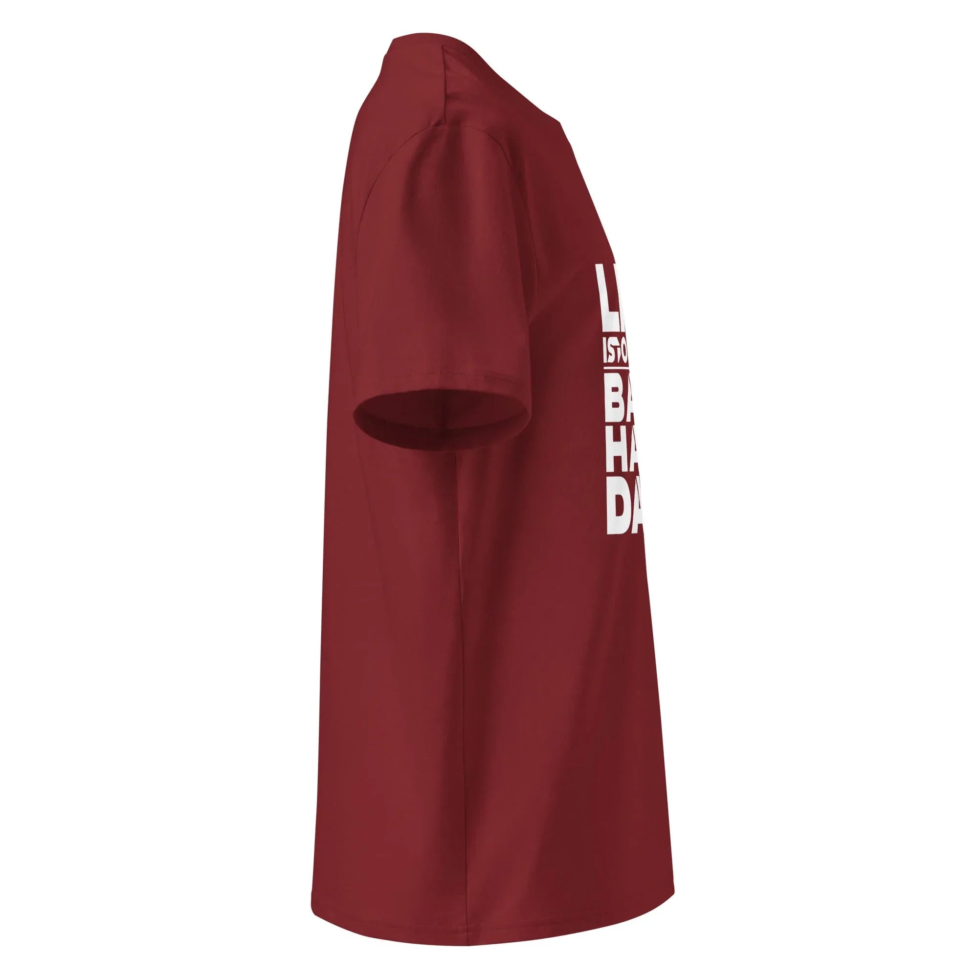 Unisex | Life Is Too Short For For Bad Hair Days! Organic Cotton T-Shirt T-Shirt AwRans Clothing unisex-organic-cotton-t-shirt-burgundy-right-66658ae6dd98f