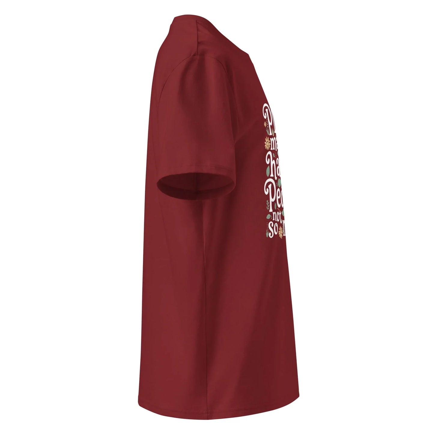 Unisex | Plants Make Me Happy, People Not So Much - Organic Cotton T-Shirt - AwRans Clothing