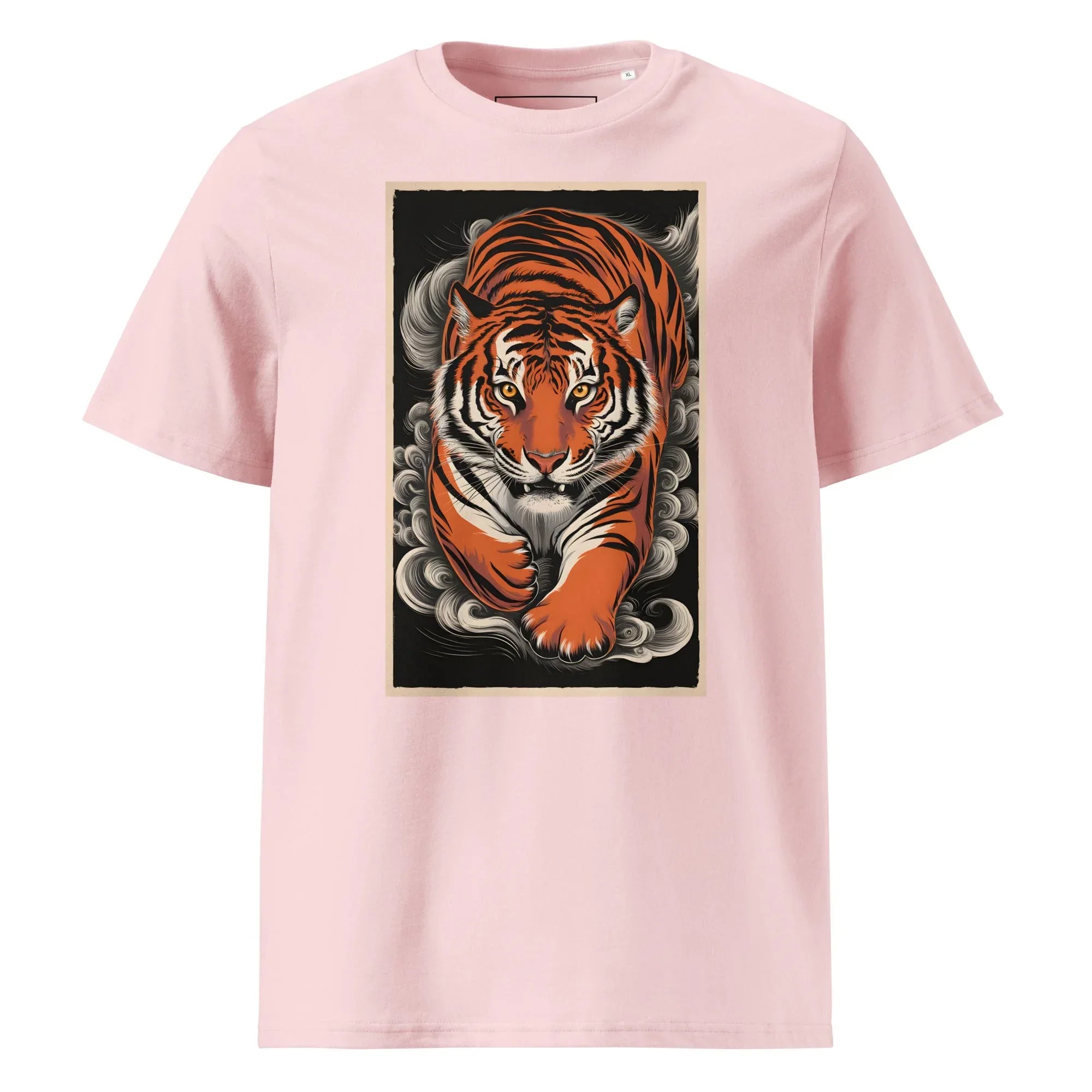 Unisex | Tiger Woods - Organic Cotton T-Shirt Cotton Pink T-Shirt AwRans Clothing unisex-organic-cotton-t-shirt-cotton-pink-front-6663efd001d17