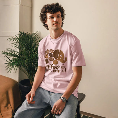 Unisex | Coffee Is My Spirit Animal Organic Cotton T-Shirt - AwRans Clothing