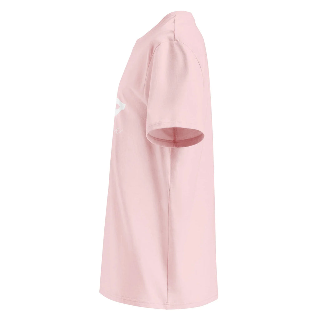 ARABIC Unisex | Love Organic Cotton T-Shirt T-Shirt AwRans Clothing unisex-organic-cotton-t-shirt-cotton-pink-left-6633a2348df5f