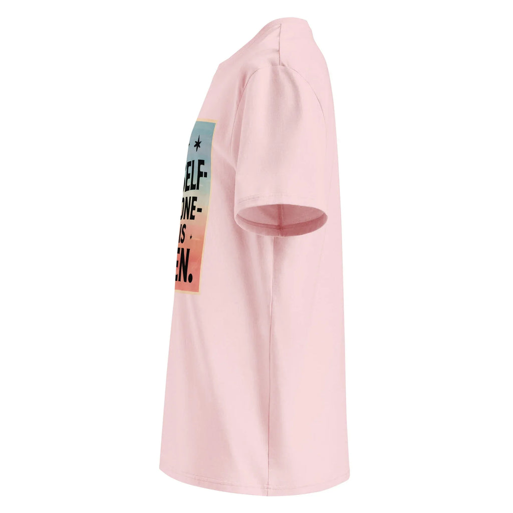 Unisex | Be Yourself Everyone Else Is Taken - Organic Cotton T-Shirt T-Shirt AwRans Clothing unisex-organic-cotton-t-shirt-cotton-pink-left-6663edc2b7345