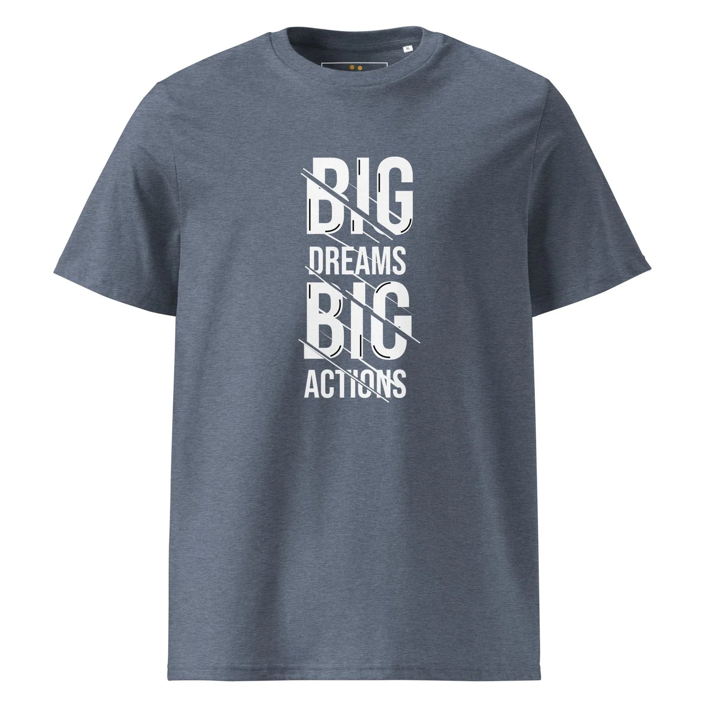 Unisex | Big Dreams Big Actions Organic Cotton T-Shirt - AwRans Clothing