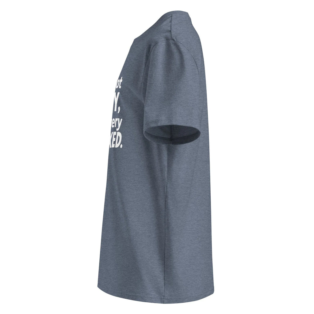 Unisex | I'm Not Lazy I'm Just Very Relaxed - Organic Cotton T-Shirt T-Shirt AwRans Clothing unisex-organic-cotton-t-shirt-dark-heather-blue-left-6663e7e387a06