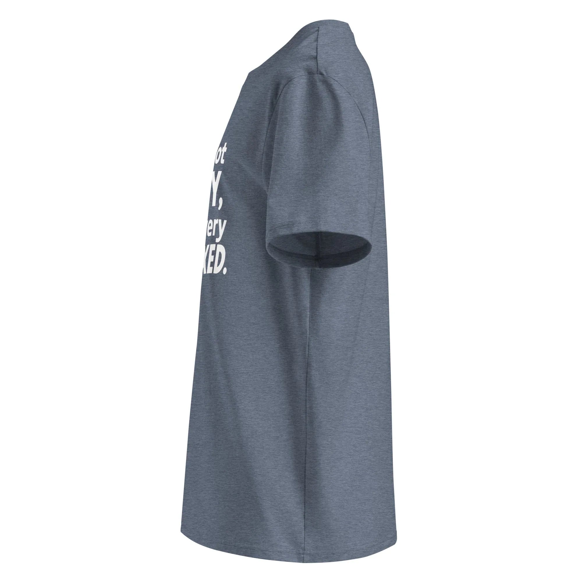 Unisex | I'm Not Lazy I'm Just Very Relaxed - Organic Cotton T-Shirt T-Shirt AwRans Clothing unisex-organic-cotton-t-shirt-dark-heather-blue-left-6663e7e387a06