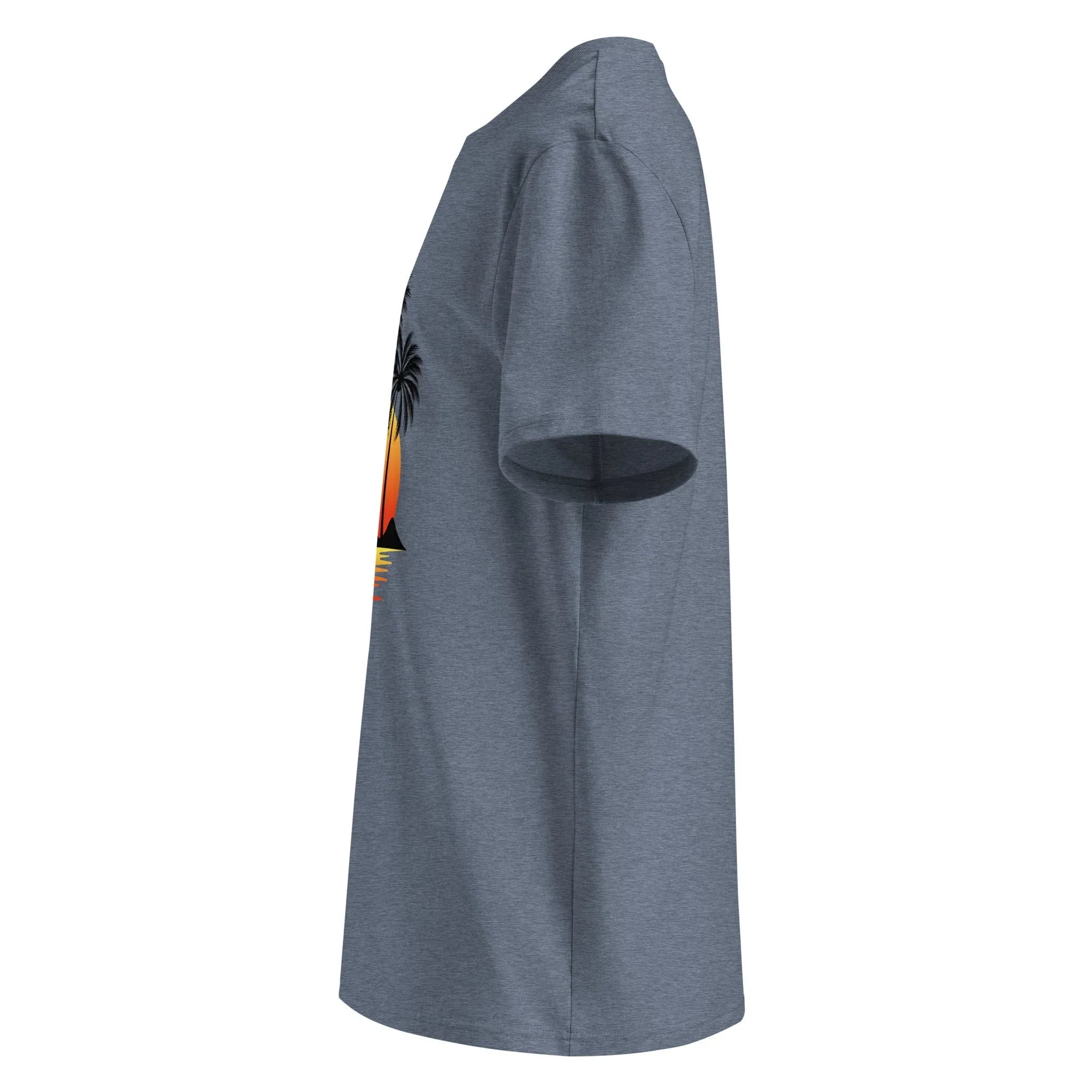 Unisex | Summer Isn't Sadness - Stylish Organic Cotton T-Shirt T-Shirt AwRans Clothing unisex-organic-cotton-t-shirt-dark-heather-blue-left-6663f6d233a24