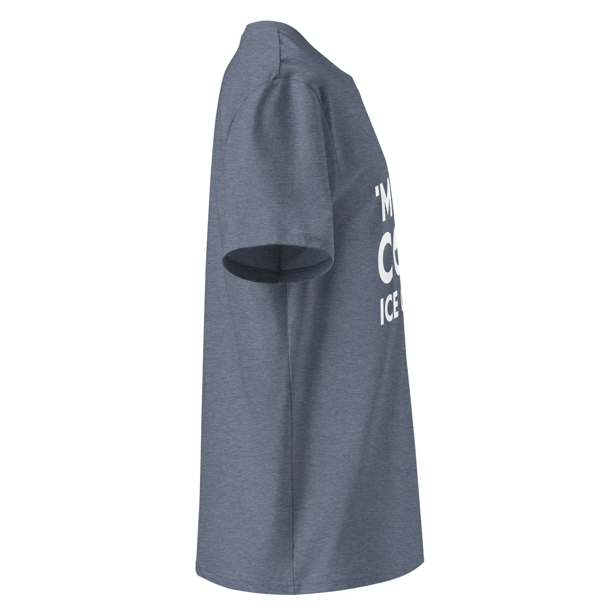 Unisex | 'M SO COOL ICE CUBES - Organic Cotton T-Shirt T-Shirt AwRans Clothing unisex-organic-cotton-t-shirt-dark-heather-blue-right-665e73016481d