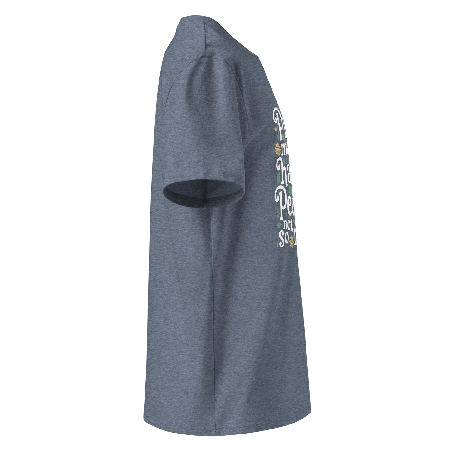 Unisex | Plants Make Me Happy, People Not So Much - Organic Cotton T-Shirt - AwRans Clothing