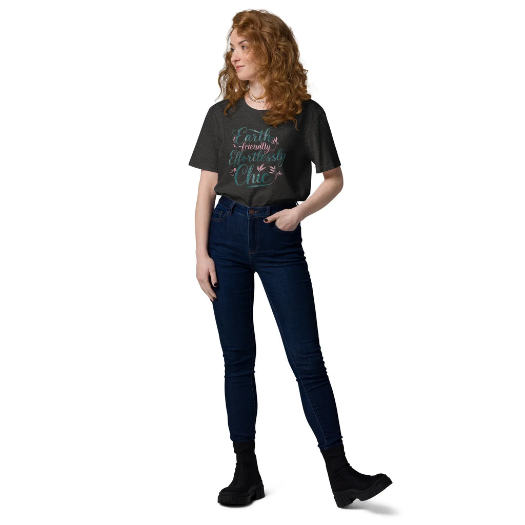 Women's Organic Cotton T-Shirt | Earth Friendly,Effortrless Chic T-Shirt AwRans Clothing unisex-organic-cotton-t-shirt-dark-heather-grey-front-2-67b1ad80e8126