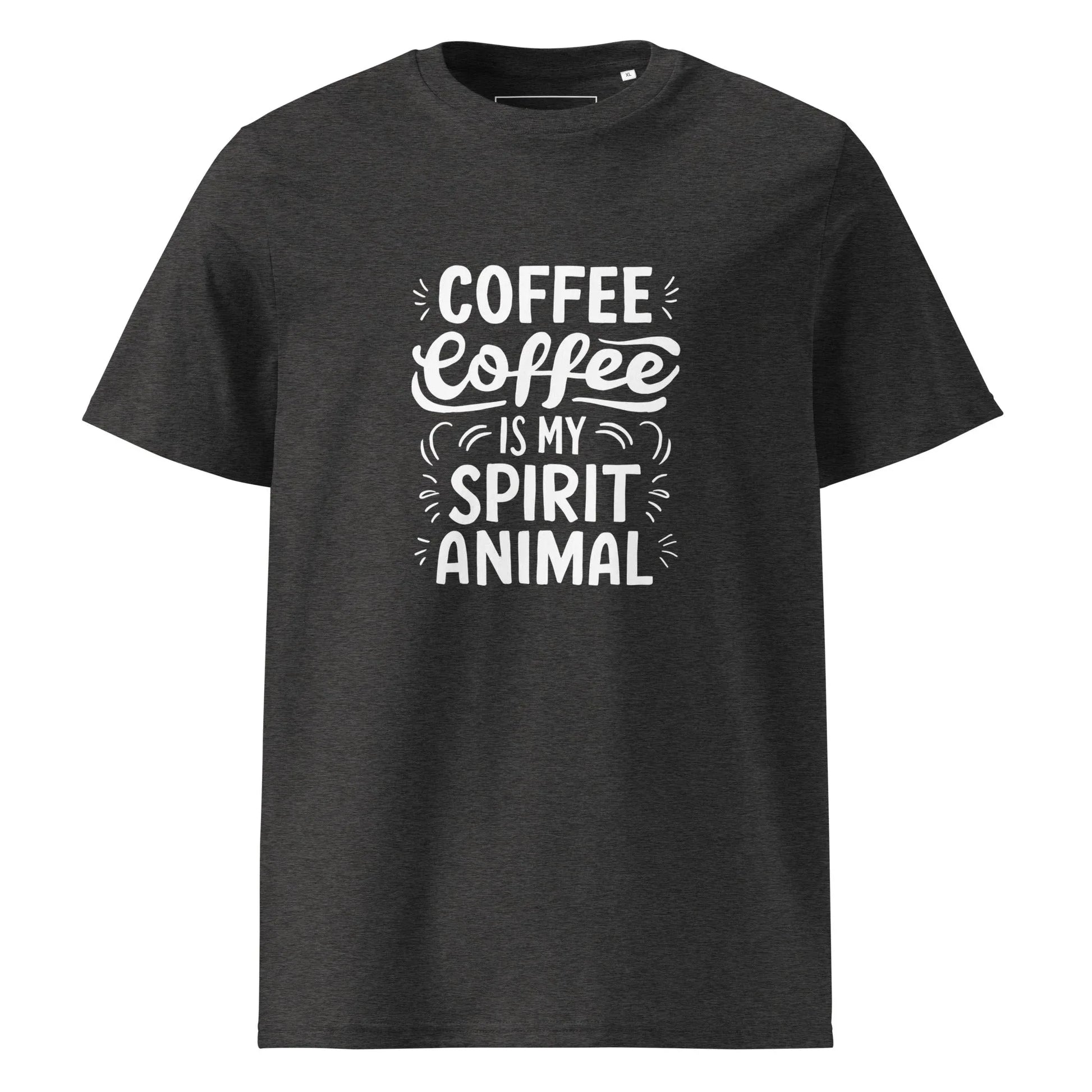 Unisex | Coffee Is My Spirit Animal Organic Cotton T-Shirt - AwRans Clothing