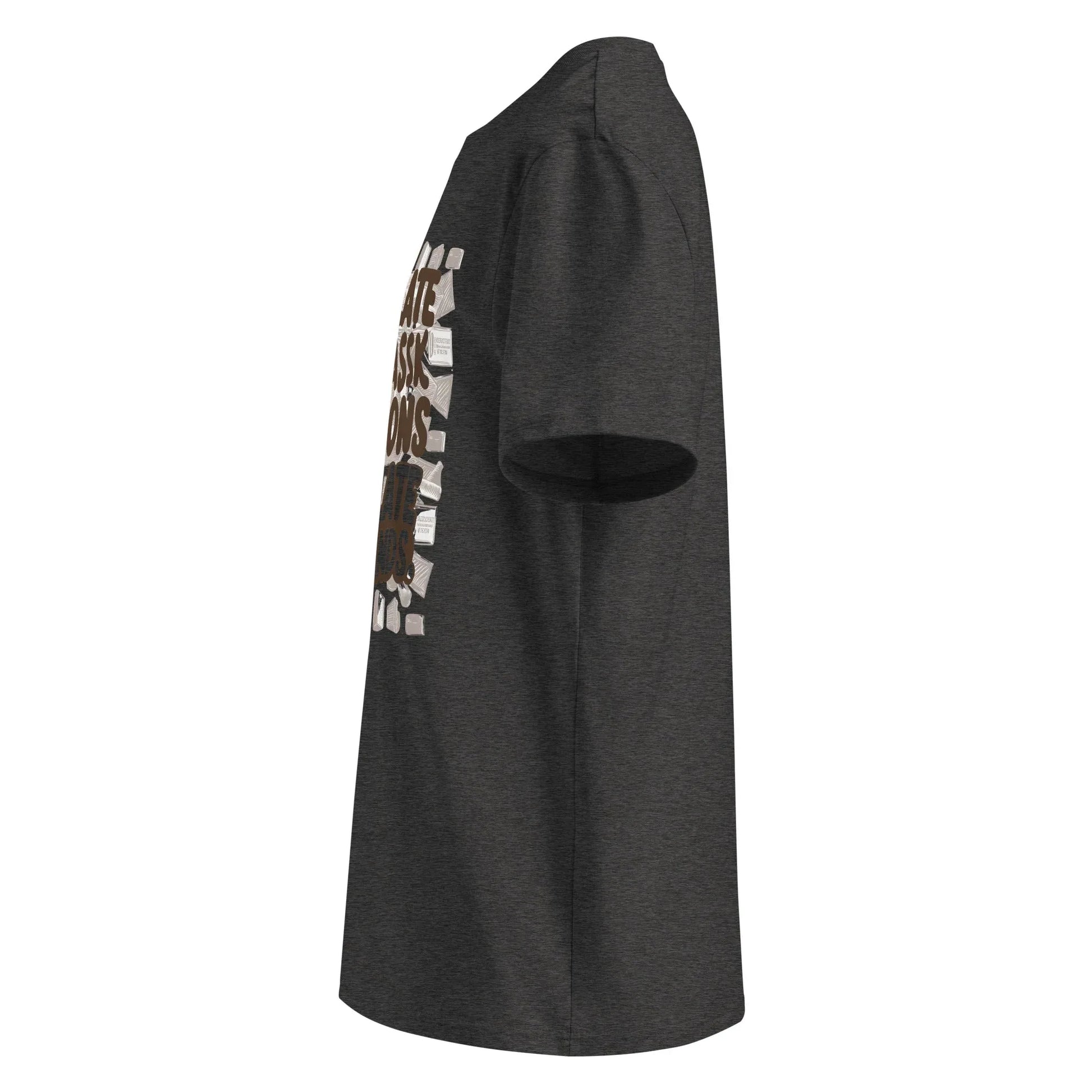 Unisex | Chocolate Doesn't Ask Questions Chocolate Understands Organic Cotton T-Shirt - AwRans Clothing