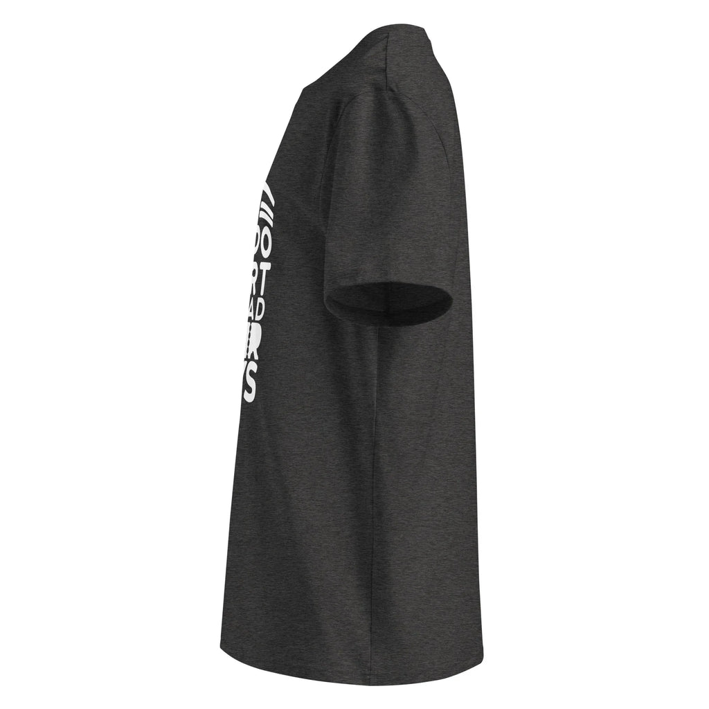 Unisex | LIFE IS TOO SHORT FOR BAD HAIR DAYS Organic Cotton T-Shirt T-Shirt AwRans Clothing unisex-organic-cotton-t-shirt-dark-heather-grey-left-66659c4cf1954