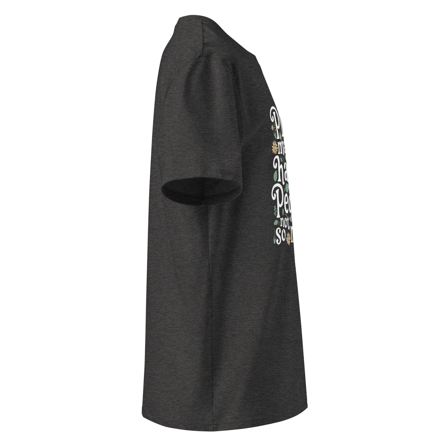 Unisex | Plants Make Me Happy, People Not So Much - Organic Cotton T-Shirt - AwRans Clothing