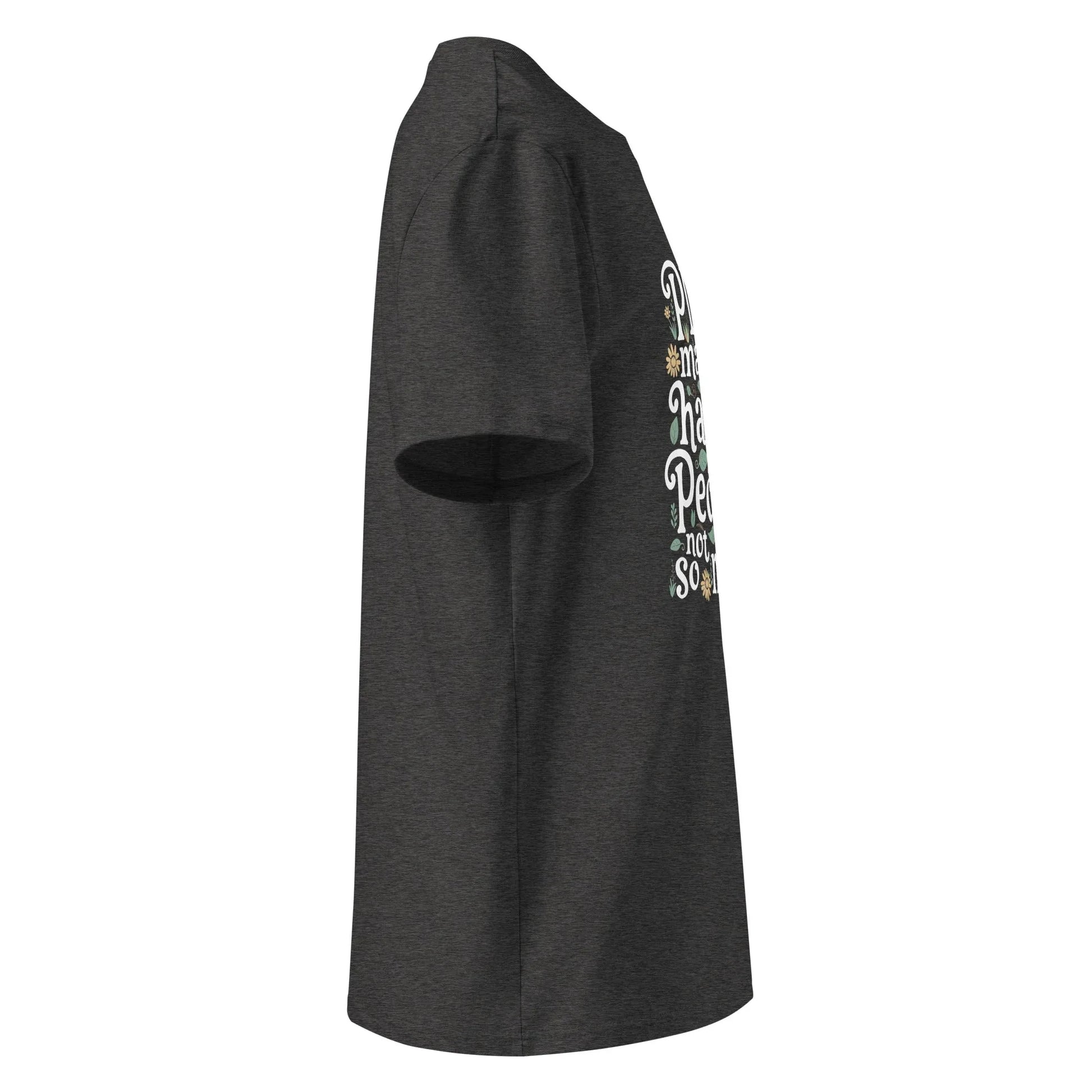 Unisex | Plants Make Me Happy, People Not So Much - Organic Cotton T-Shirt - AwRans Clothing