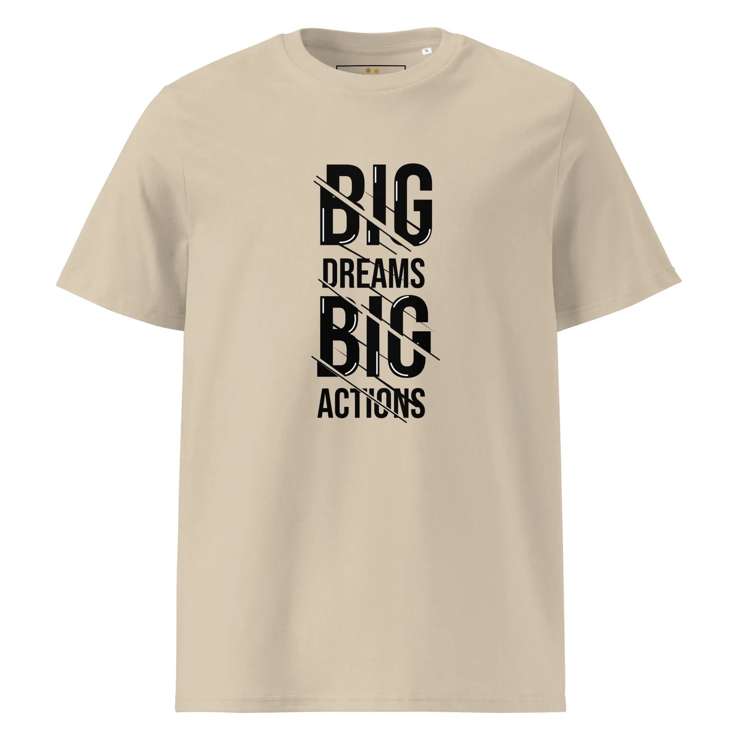 Unisex | Big Dreams Big Actions Organic Cotton T-Shirt - AwRans Clothing