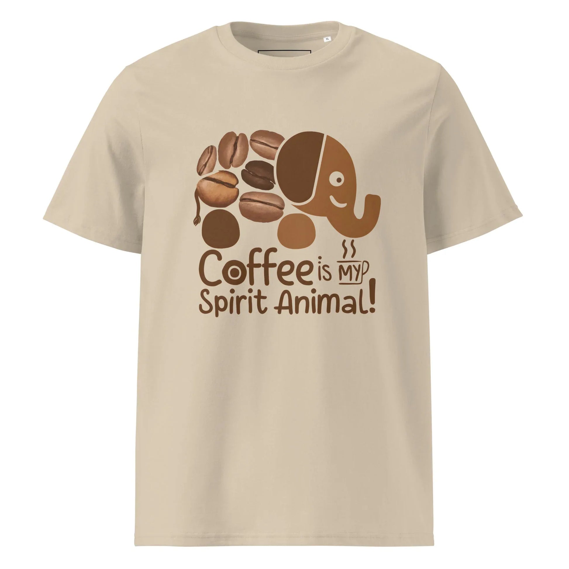 Unisex | Coffee Is My Spirit Animal Organic Cotton T-Shirt - AwRans Clothing