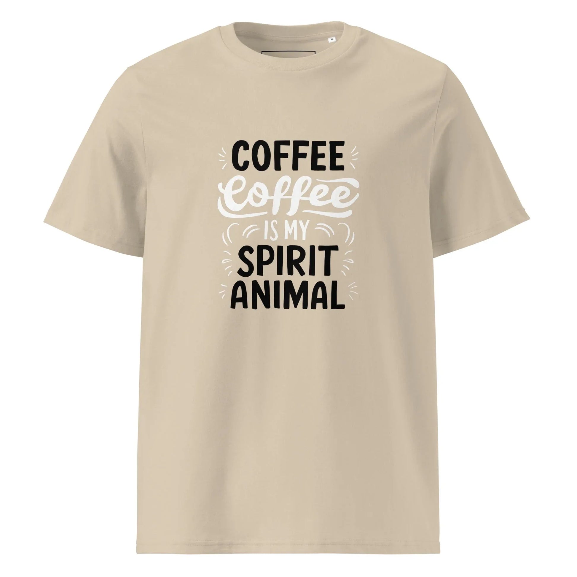 Unisex | Coffee Is My Spirit Animal Organic Cotton T-Shirt - AwRans Clothing