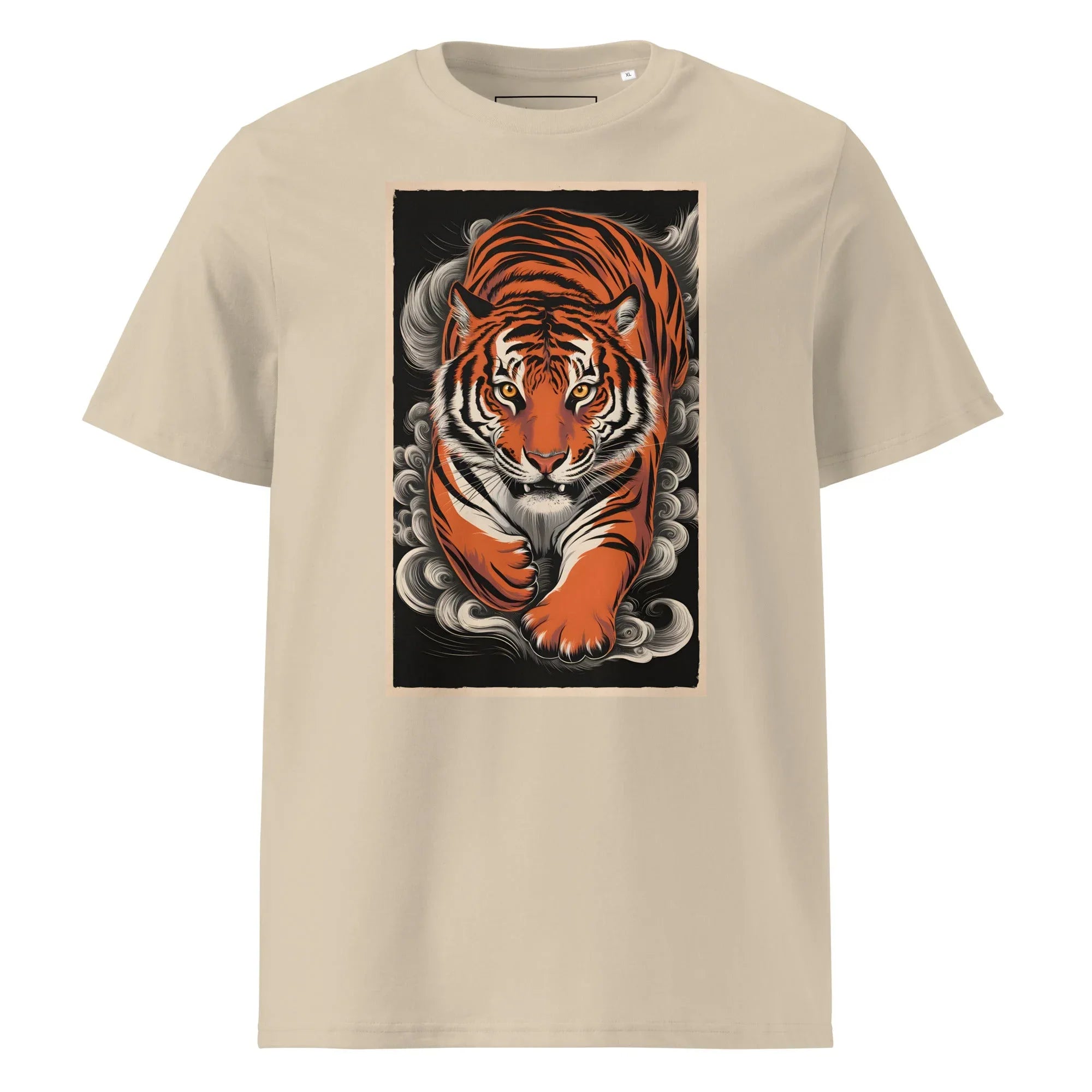 Unisex | Tiger Woods - Organic Cotton T-Shirt Desert Dust T-Shirt AwRans Clothing unisex-organic-cotton-t-shirt-desert-dust-front-6663efcf9c560