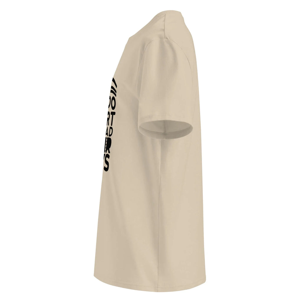 Unisex | LIFE IS TOO SHORT FOR BAD HAIR DAYS Organic Cotton T-Shirt T-Shirt AwRans Clothing unisex-organic-cotton-t-shirt-desert-dust-left-665e66e9efdf1