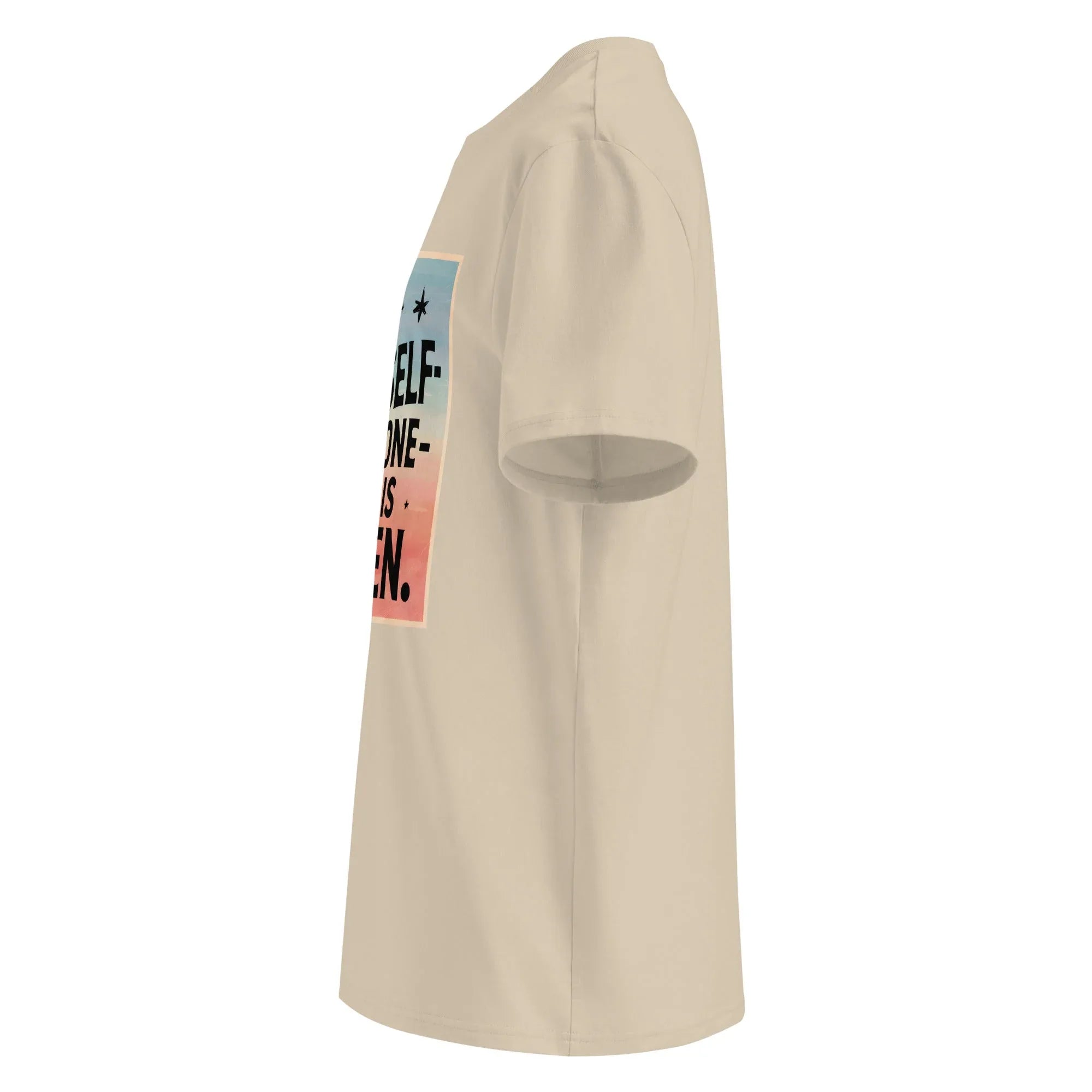 Unisex | Be Yourself Everyone Else Is Taken - Organic Cotton T-Shirt T-Shirt AwRans Clothing unisex-organic-cotton-t-shirt-desert-dust-left-6663edc26cfa3