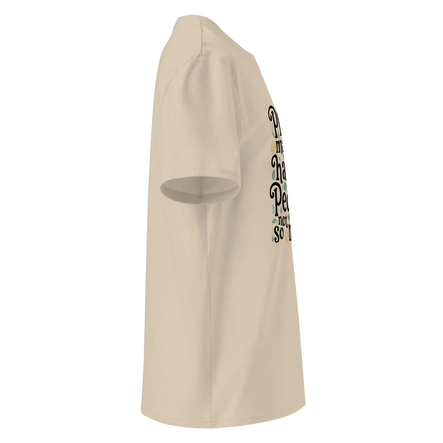 Unisex | Plants Make Me Happy, People Not So Much - Organic Cotton T-Shirt - AwRans Clothing