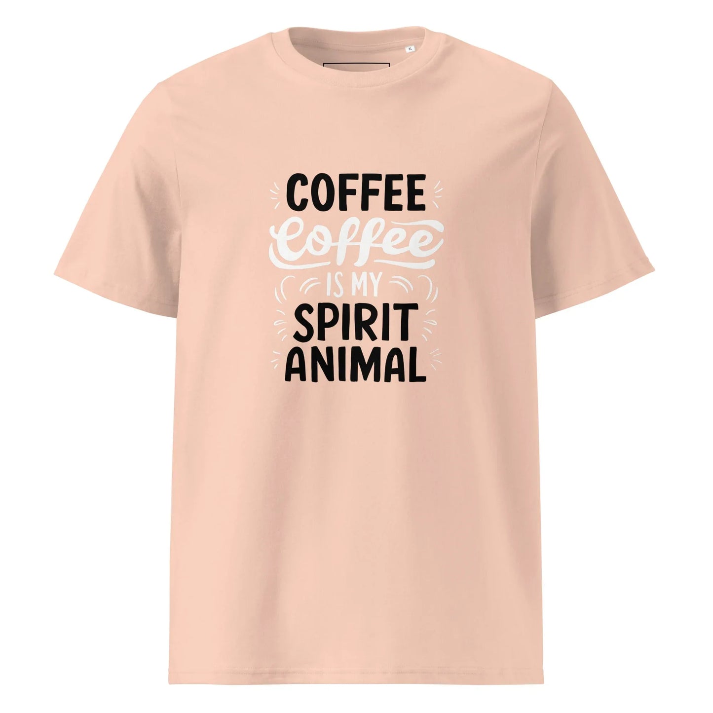 Unisex | Coffee Is My Spirit Animal Organic Cotton T-Shirt - AwRans Clothing