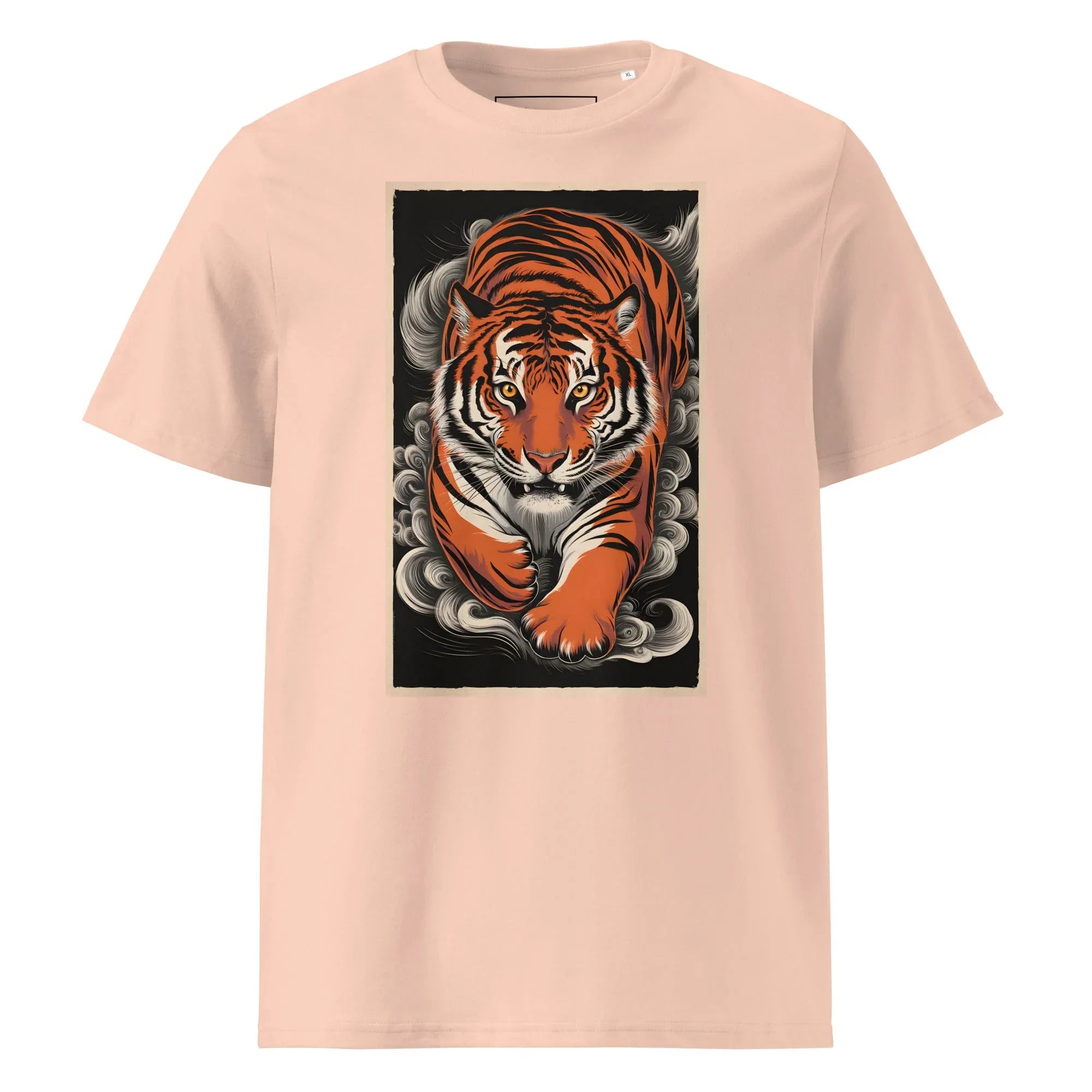 Unisex | Tiger Woods - Organic Cotton T-Shirt Fraiche Peche T-Shirt AwRans Clothing unisex-organic-cotton-t-shirt-fraiche-peche-front-6663efcfca713