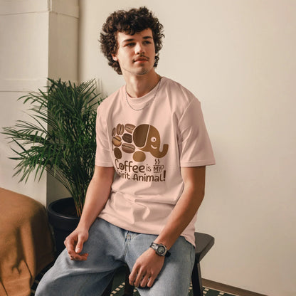 Unisex | Coffee Is My Spirit Animal Organic Cotton T-Shirt - AwRans Clothing