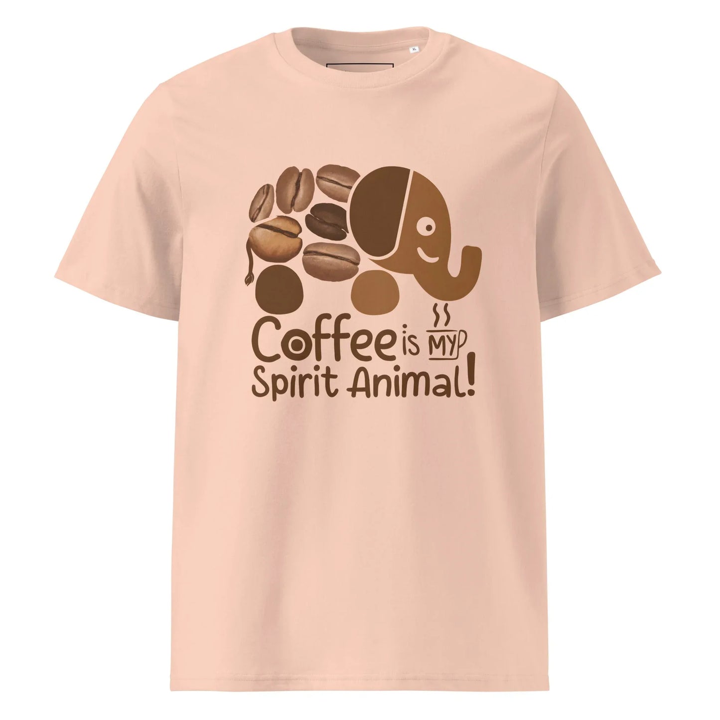 Unisex | Coffee Is My Spirit Animal Organic Cotton T-Shirt - AwRans Clothing