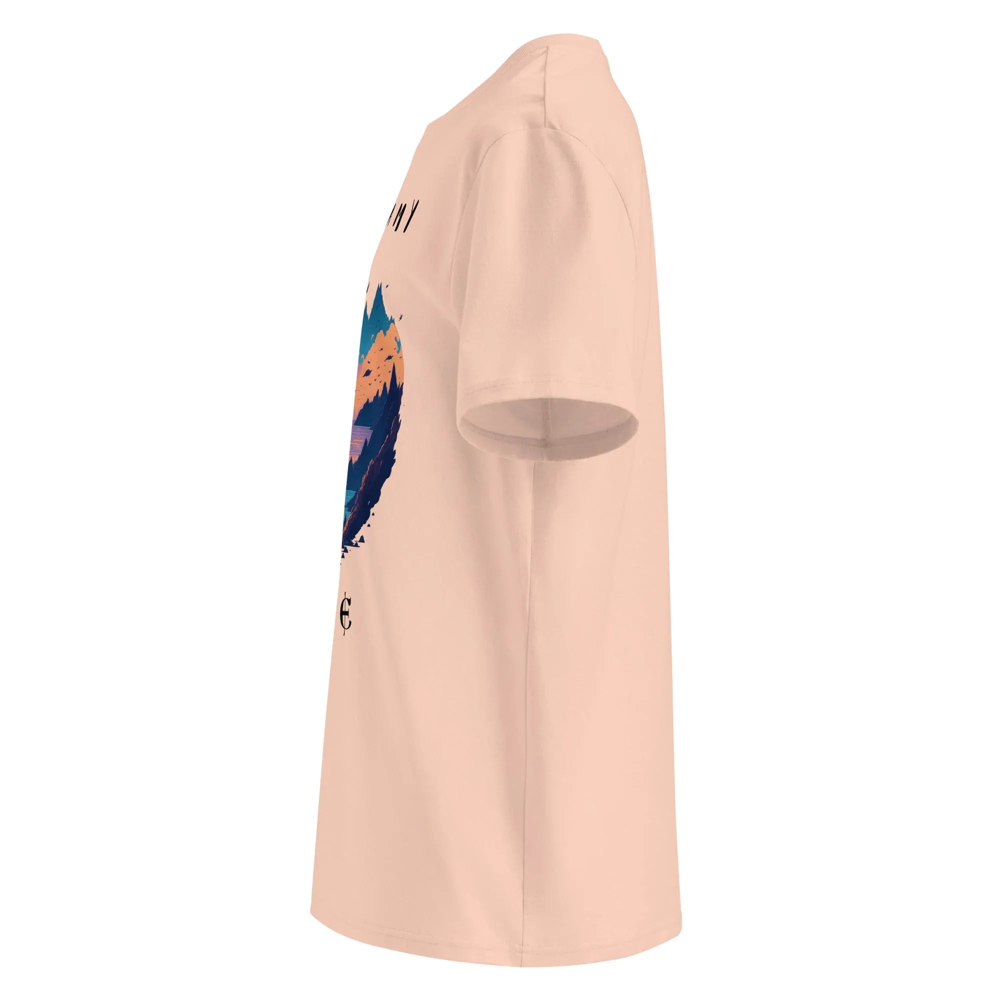 Unisex | A Dreamy Life Organic Cotton T-Shirt T-Shirt AwRans Clothing unisex-organic-cotton-t-shirt-fraiche-peche-left-66546396eb6d9