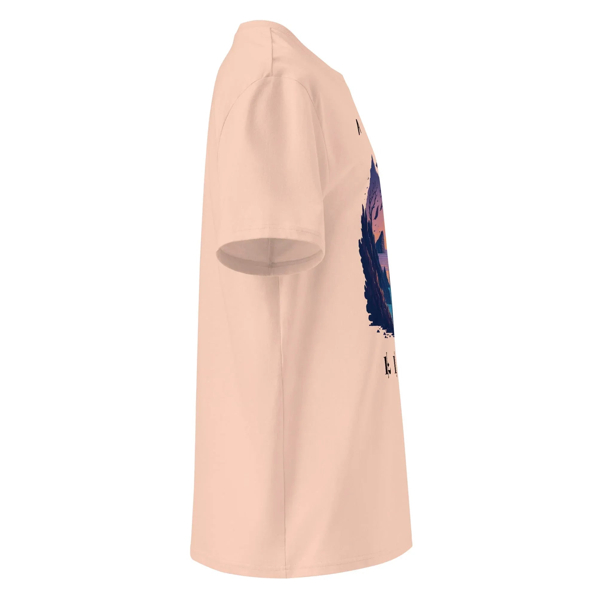 Unisex | A Dreamy Life Organic Cotton T-Shirt T-Shirt AwRans Clothing unisex-organic-cotton-t-shirt-fraiche-peche-right-66546396ee569