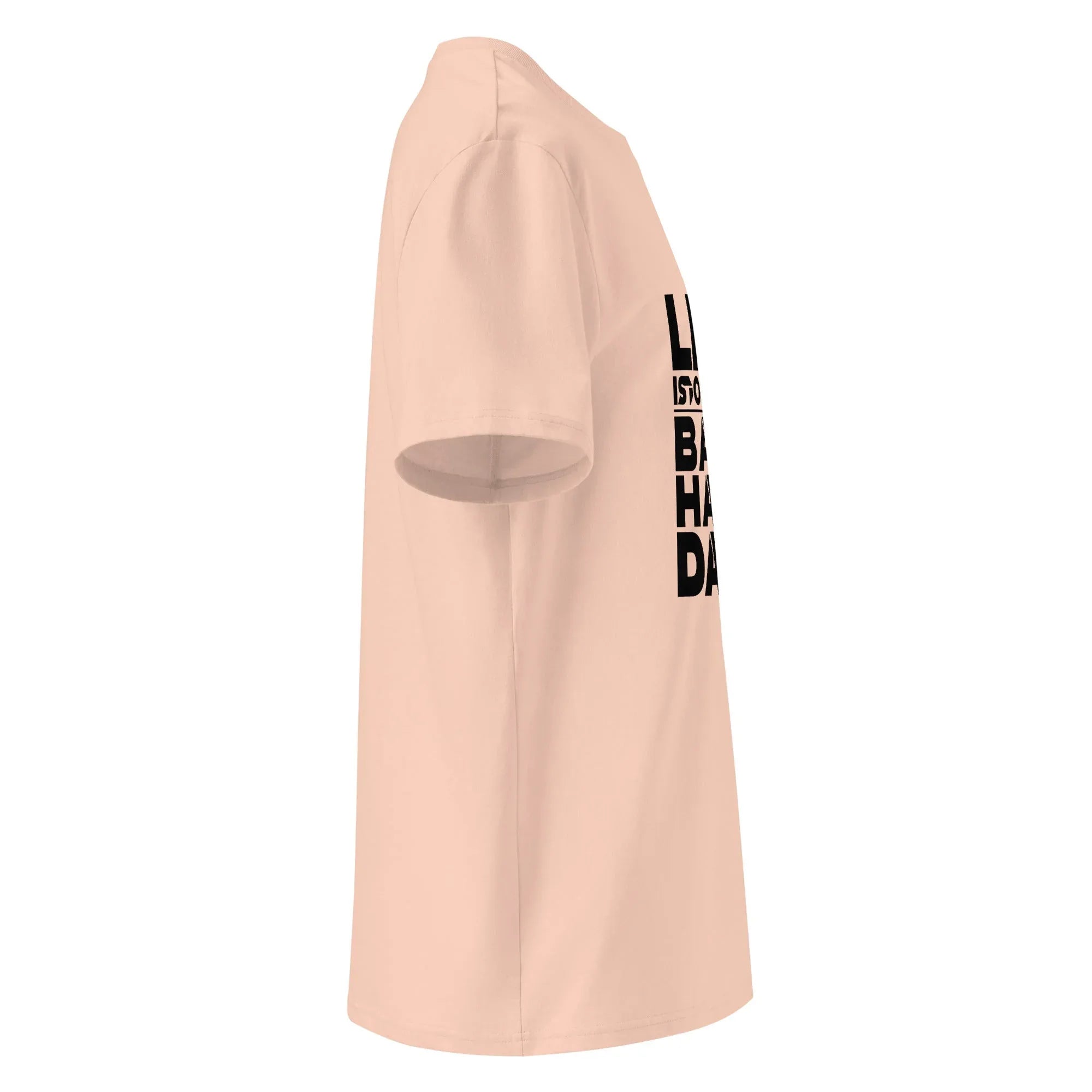Unisex | Life Is Too Short For For Bad Hair Days! Organic Cotton T-Shirt T-Shirt AwRans Clothing unisex-organic-cotton-t-shirt-fraiche-peche-right-665d390e4933b