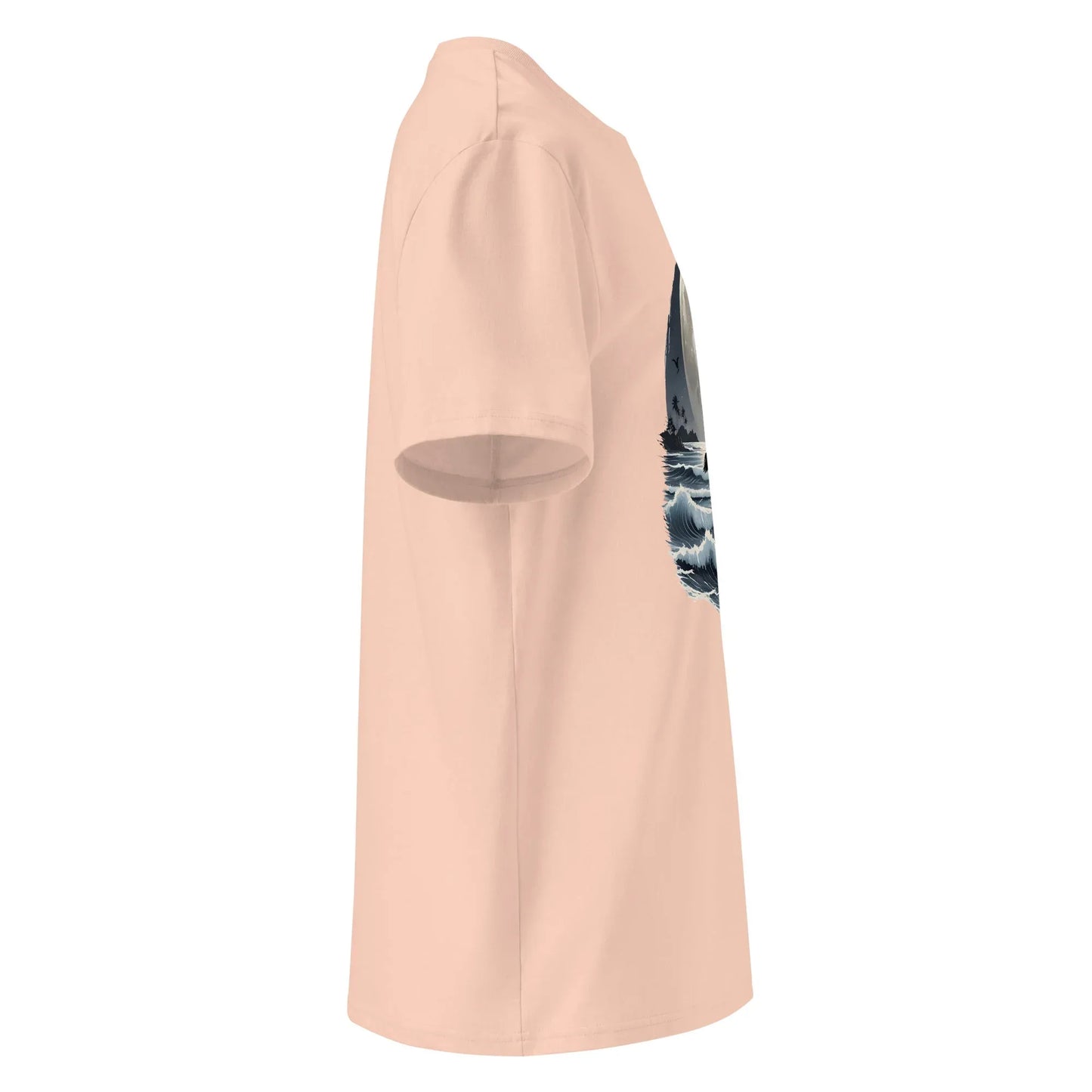 Unisex | Moonlight, Crow, Beach - Organic Cotton T-Shirt - AwRans Clothing