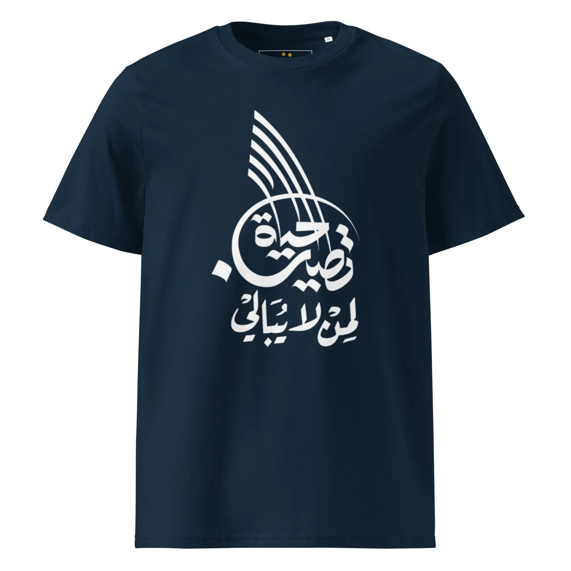 Unisex | Life Is Good For Those Who Don't Care | Organic Cotton T-Shirt French Navy T-Shirt AwRans Clothing unisex-organic-cotton-t-shirt-french-navy-front-665042e6e5ad3