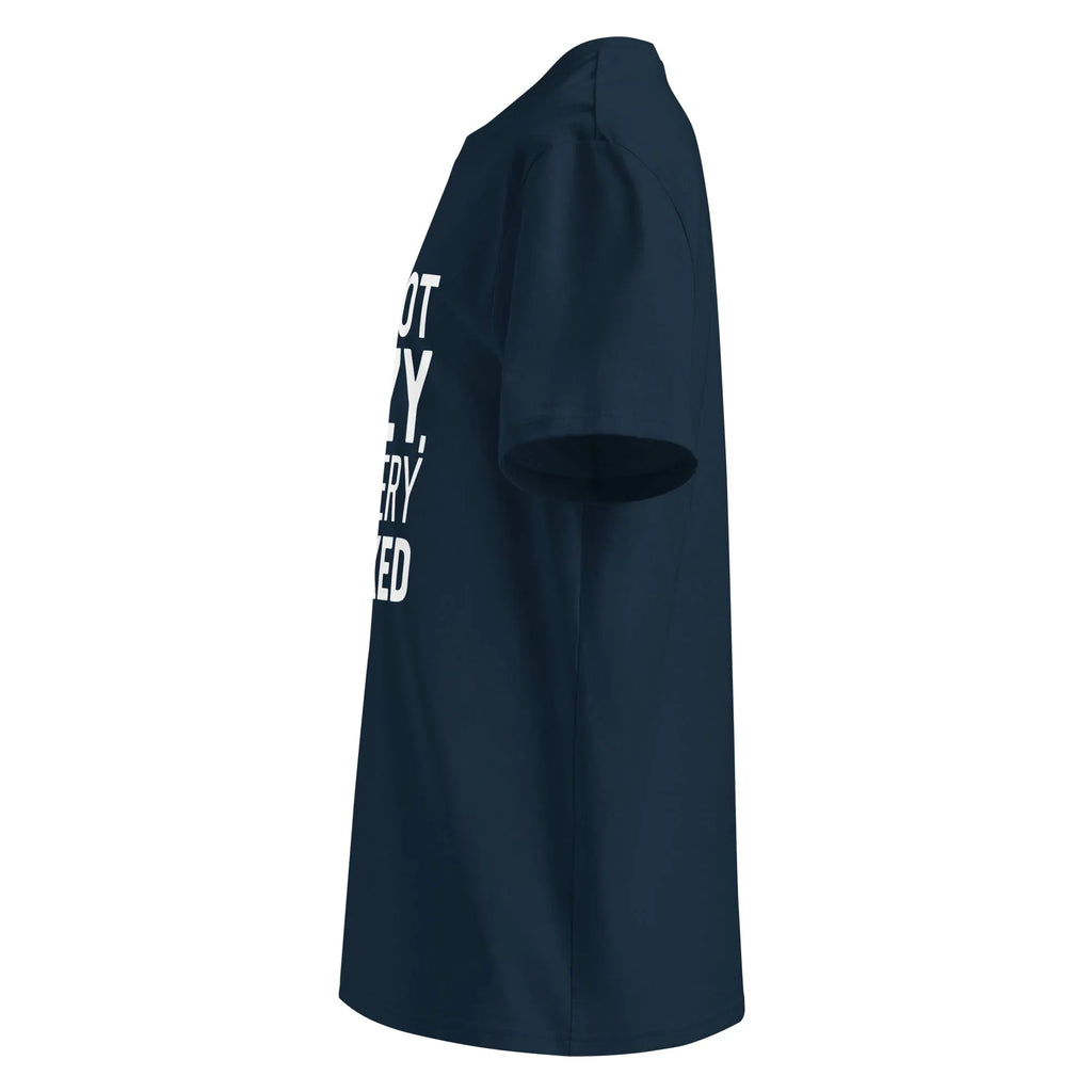 Unisex | I'm Not Lazy I'm Just Very Relaxed - Organic Cotton T-Shirt T-Shirt AwRans Clothing unisex-organic-cotton-t-shirt-french-navy-left-6663eb02c269a