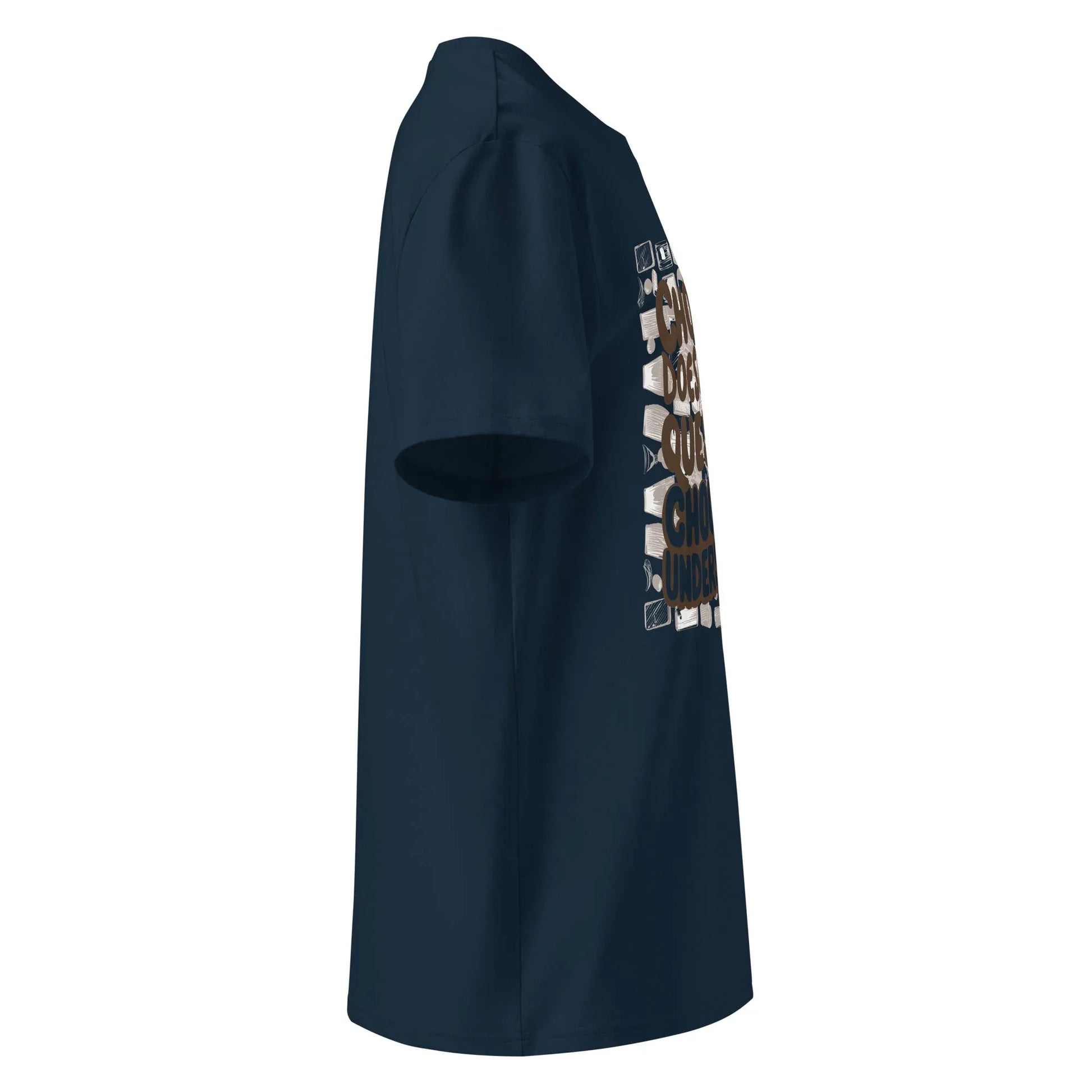 Unisex | Chocolate Doesn't Ask Questions Chocolate Understands Organic Cotton T-Shirt - AwRans Clothing