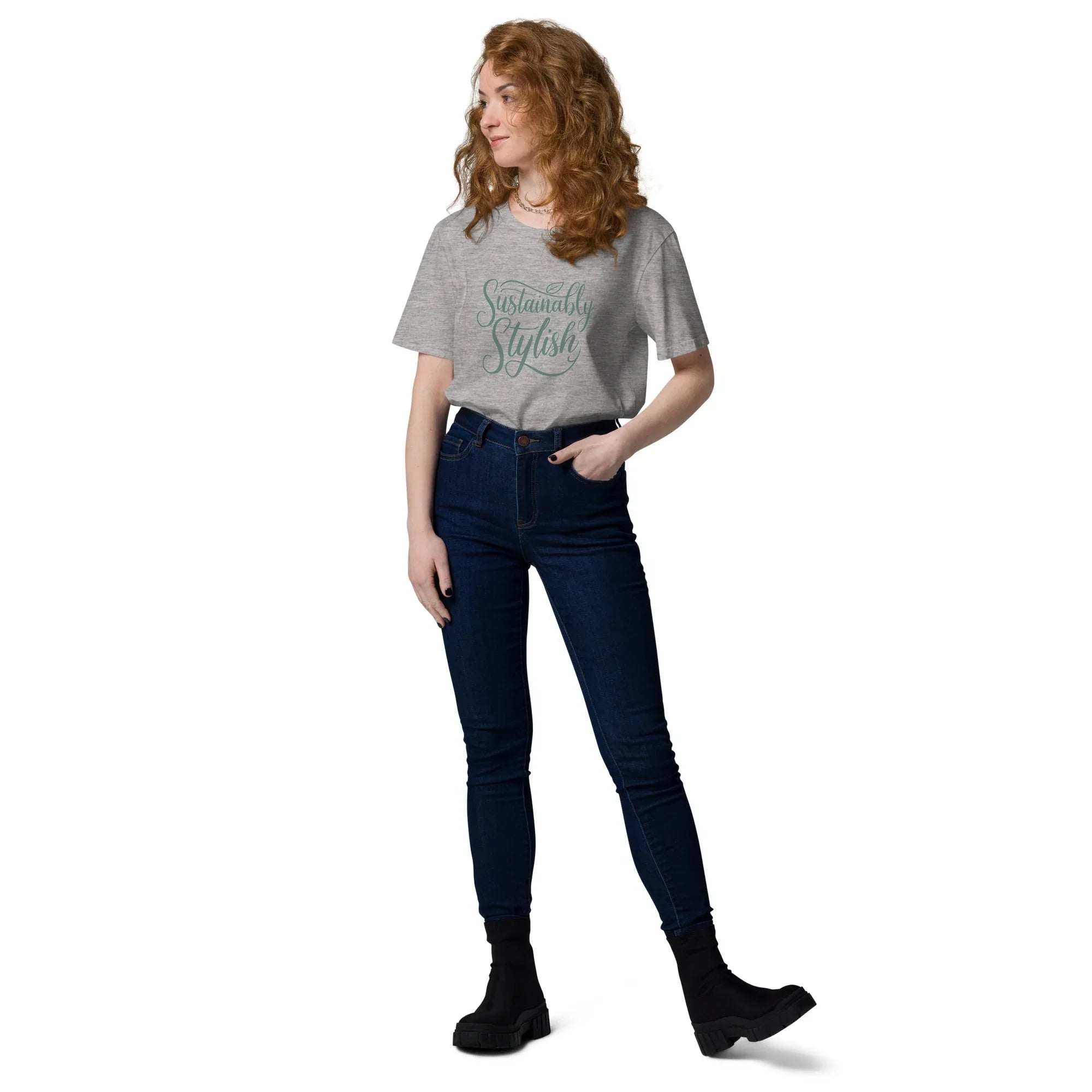 Women's Organic Cotton T-Shirt | Sustainably Stylish T-Shirt AwRans Clothing unisex-organic-cotton-t-shirt-heather-grey-front-2-67b1a47d79abb