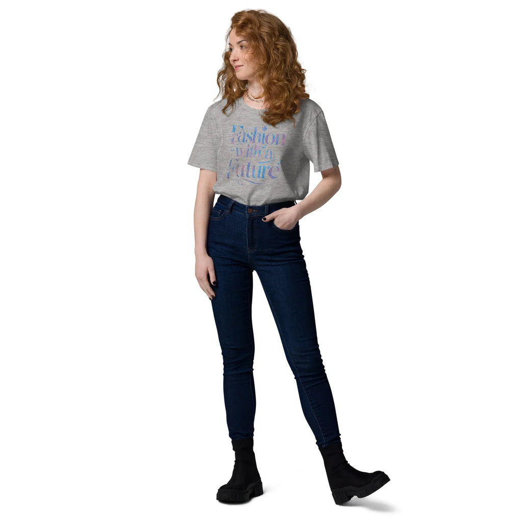 Women's Organic Cotton T-Shirt | Fashion With A Future T-Shirt AwRans Clothing unisex-organic-cotton-t-shirt-heather-grey-front-2-67b1b47b7ea91