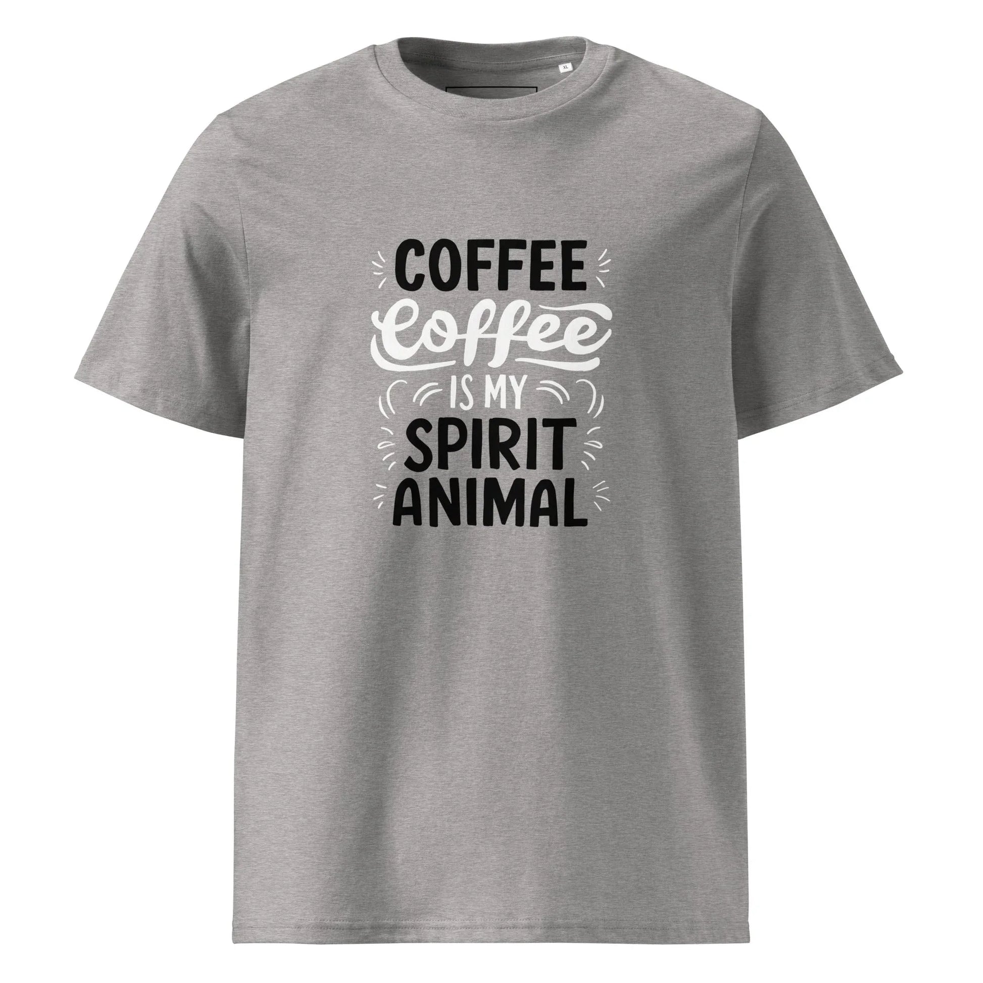 Unisex | Coffee Is My Spirit Animal Organic Cotton T-Shirt - AwRans Clothing