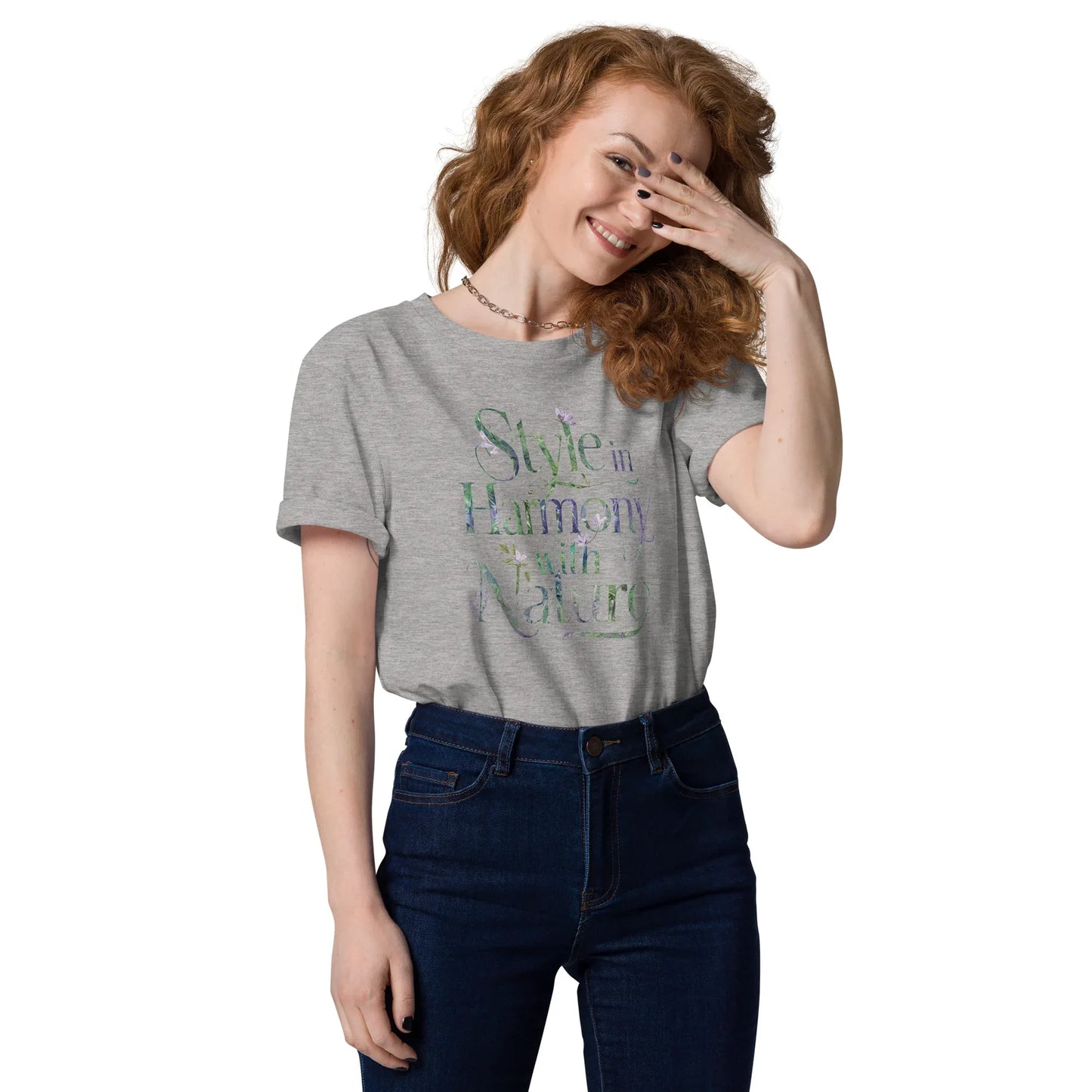 Women's Organic Cotton T-Shirt | Style In Harmony,With Nature - AwRans Clothing
